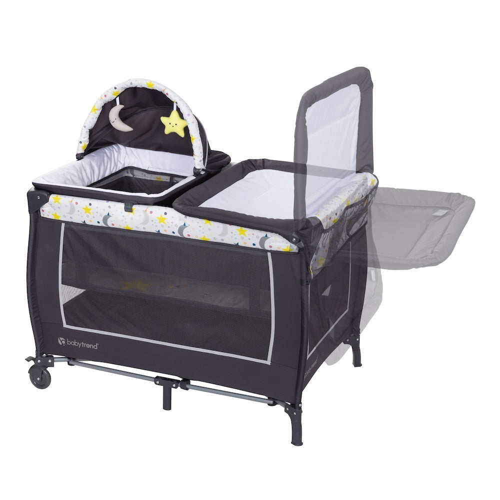 Baby Trend Lil'Snooze Deluxe II Nursery Center Playard - Twinkle Twinkle Little Moon