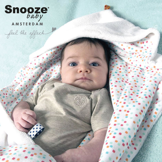 Snoozebaby Wrap Blanket - Trendy Wrapping Confetti White