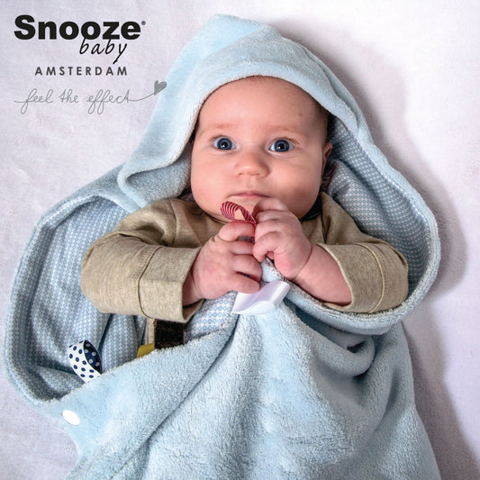 Snoozebaby Wrap Blanket - Trendy Wrapping Fading Blue