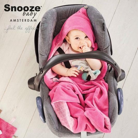 Snoozebaby Wrap Blanket - Trendy Wrapping Funky Pink