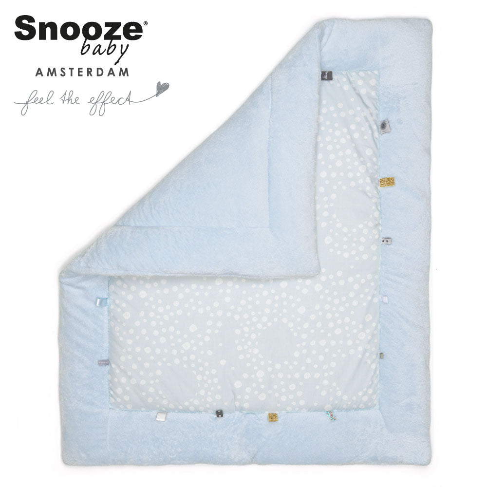 Snoozebaby Playmat - Cheerful Playing Cloudy Blue