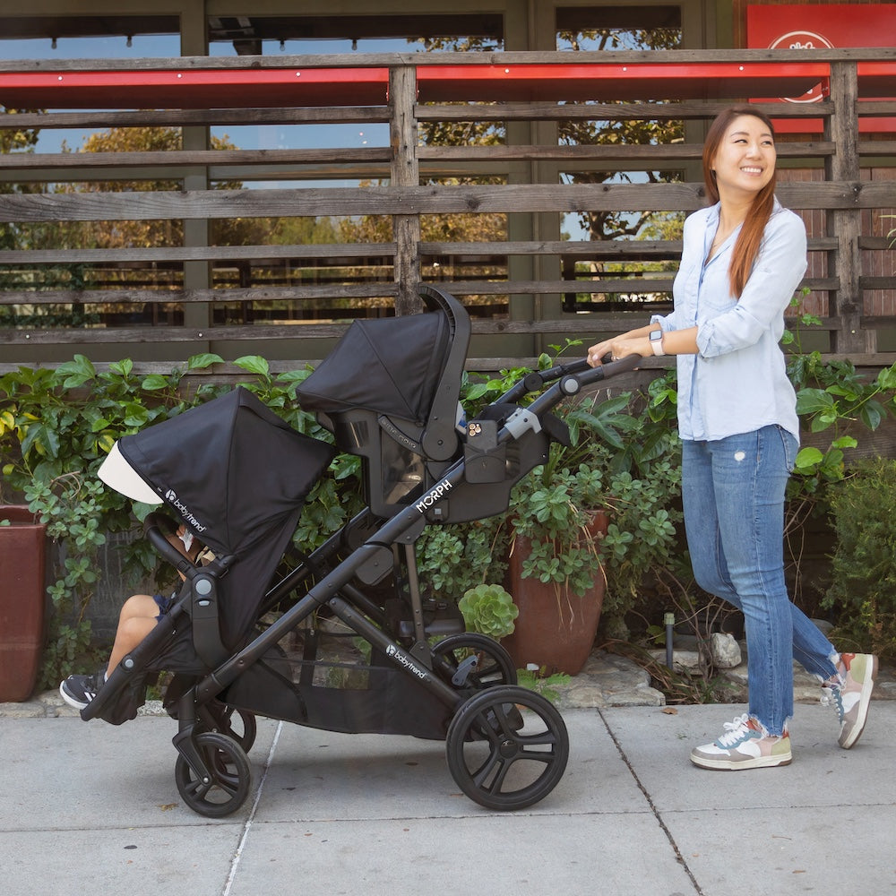 Baby Trend Morph Single to Double Modular Stroller Travel System w EZ- –  Babybrands.asia