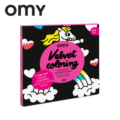 OMY Velvet Colouring - Lily