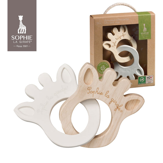 Sophie la girafe So'pure Rubber&Wood Silhouette Rings