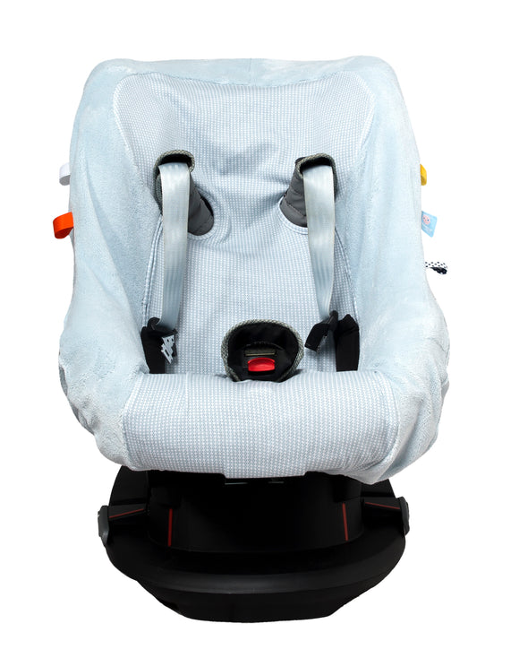 Snoozebaby - Carseat Cover - Fading Blue