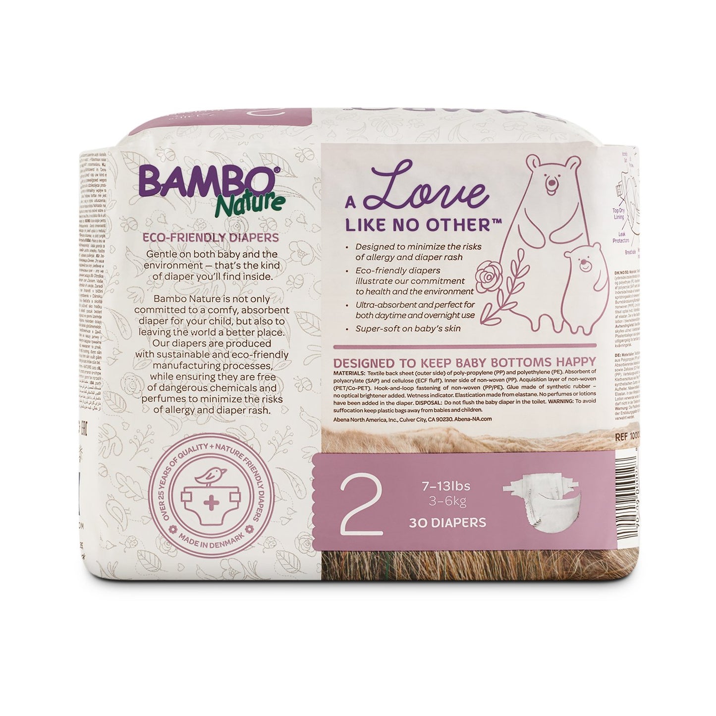 Bambo Nature Baby Diaper [Size 2 / 3-6kg] 30/pack