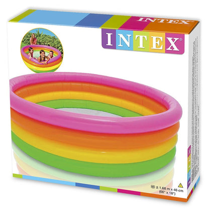 INTEX Sunset 4-ring Inflatable Pool (165cm x 45cm)