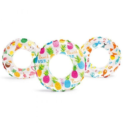 INTEX Lively Print Swim Rings For Ages 6-10