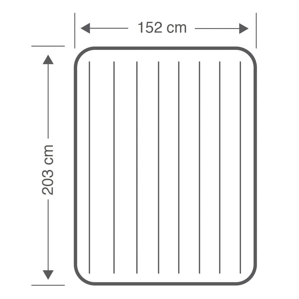 INTEX Pillow Rest Mid-Rise Airbed with Internal Pump - Queen Size