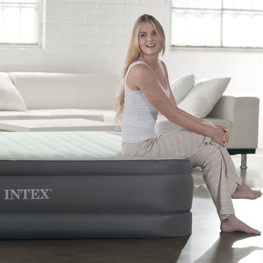 INTEX PremAire I Airbed with Integrated Pump - Queen Size