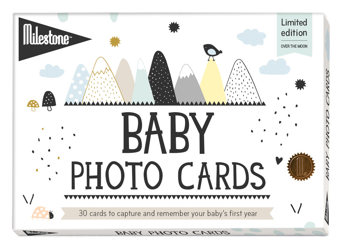 Milestone Baby Photo Cards - Over the Moon
