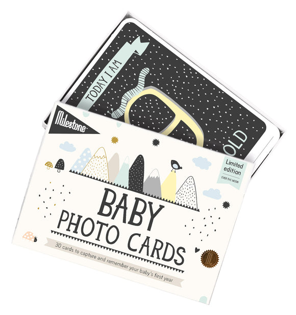 Milestone Baby Photo Cards - Over the Moon