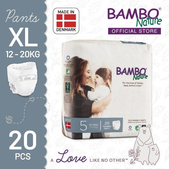 Bambo Nature - Rash Free ECO Training Pants - Size 5 (19 pants) - 5 packs -  BabyOnline