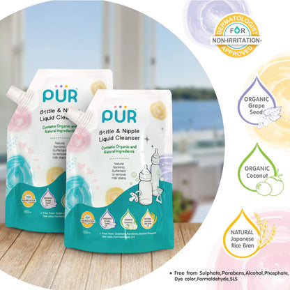 PUR Bottle and Nipple Liquid Cleanser Refill 450ml