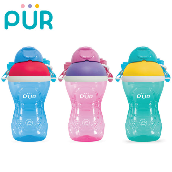 PUR Activity Straw Cup with Strap