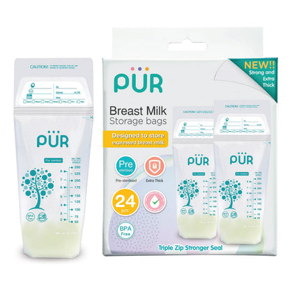 PUR Breast milk storage bags - 24s