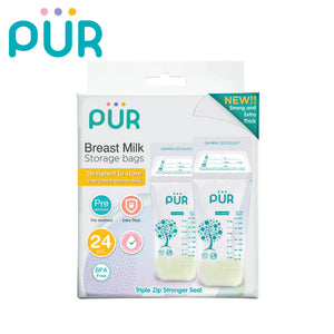 PUR Breast milk storage bags - 24s