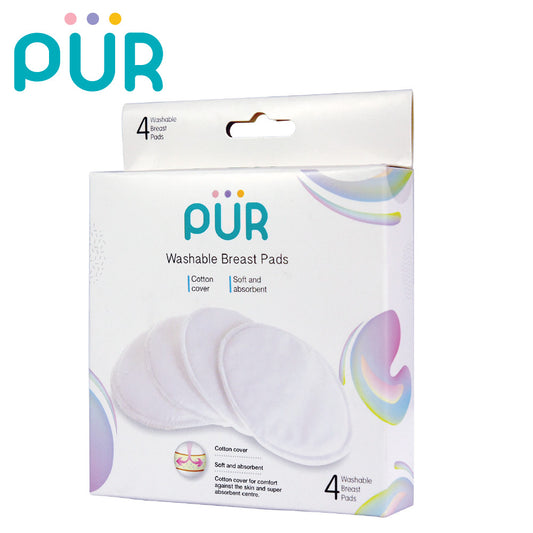 PUR Washable Breast Pads (Pack of 4)