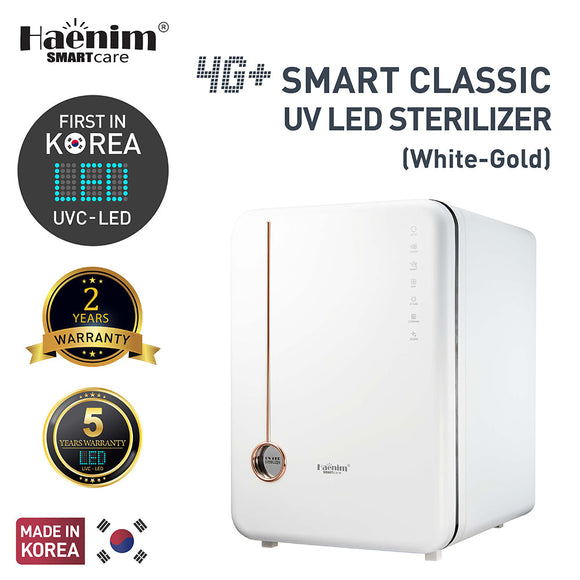 Haenim 4G+ Smart Classic UVC-LED Sterilizer - White/Gold