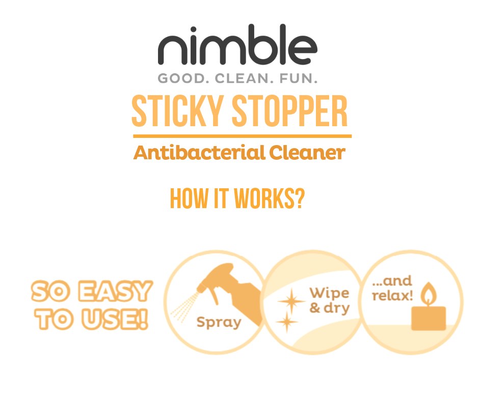 Nimble Sticky Stopper Travel Bottle - 60ml