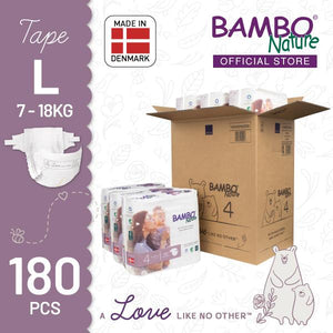 Bambo Nature Baby Diaper [Size 4 / 7-18kg] 30/pack, 6-packs