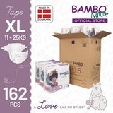 Bambo Nature Baby Diaper [Size 5 / 11-25kg] 27/pack, 6-packs