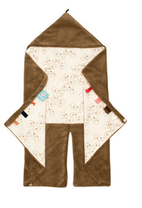 Snoozebaby - Trendy Wrapping Wrap Blanket - Camel Bubbles