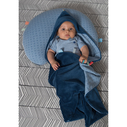 Snoozebaby - Trendy Wrapping Wrap Blanket - Indigo Blue