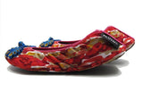 The Plush Shop Handmade Indoor Slippers - Marble Red
