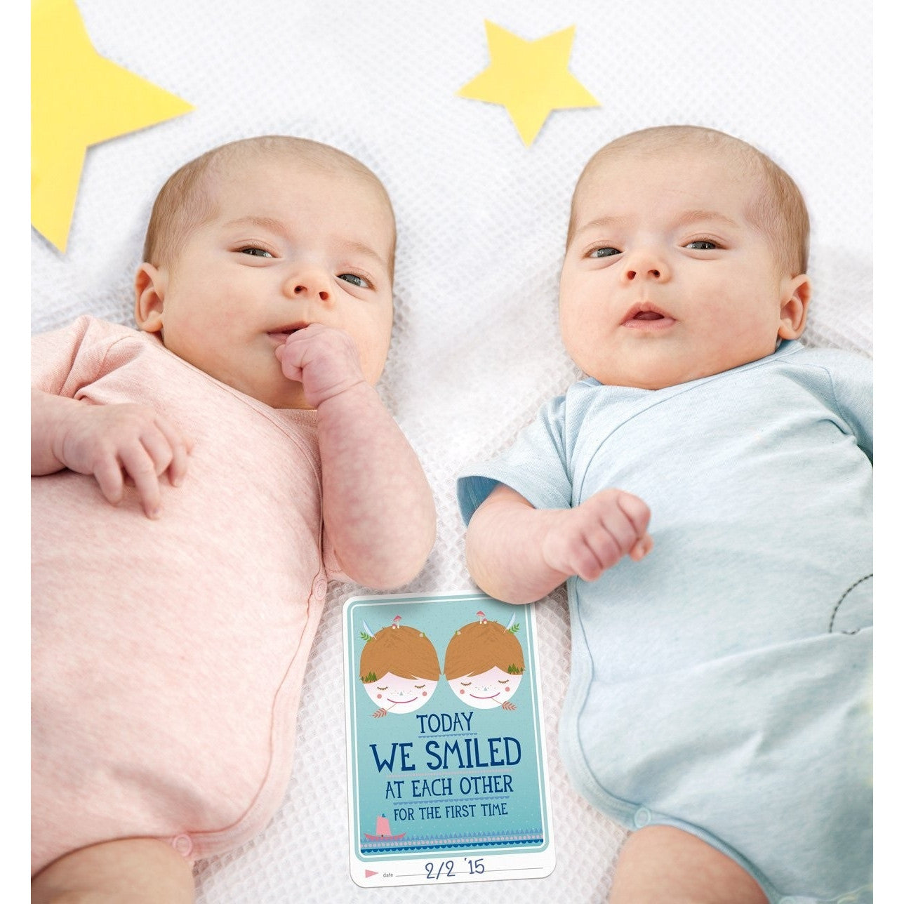 Milestone Baby Twins Cards
