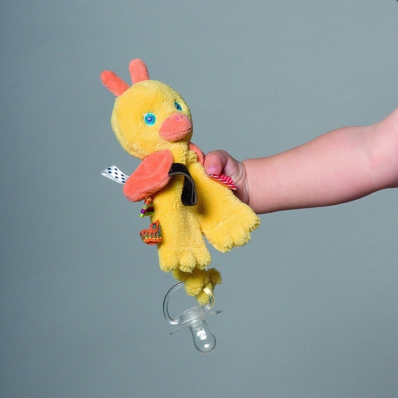 Pacifier Holder - Flo the Cuddling Duckling